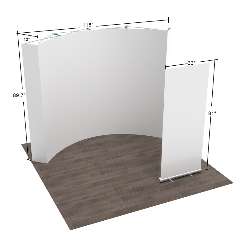 10x10 Curved FlexPop Booth 10.2