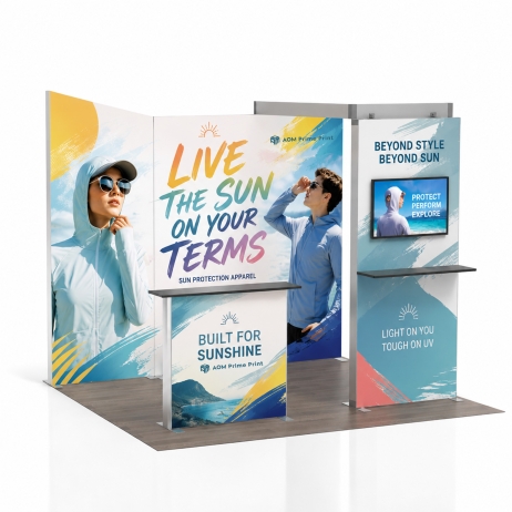 10ft ProFrame SEG Backlit Booth 10.1