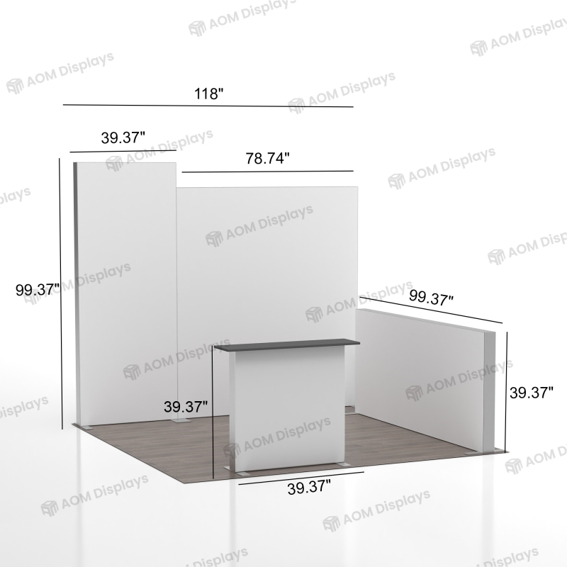 10ft ProFrame SEG Backlit Booth 10.3