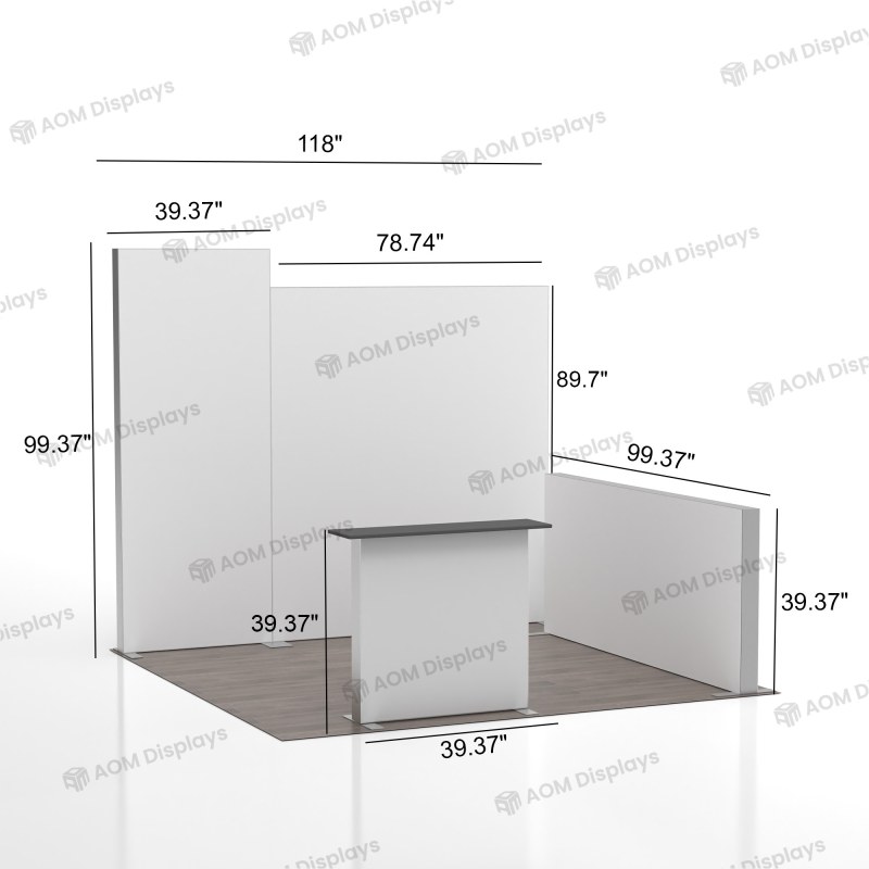 10ft ProFrame SEG Backlit Booth 10.3