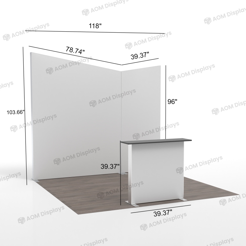 10ft ProFrame SEG Backlit Booth 10.4