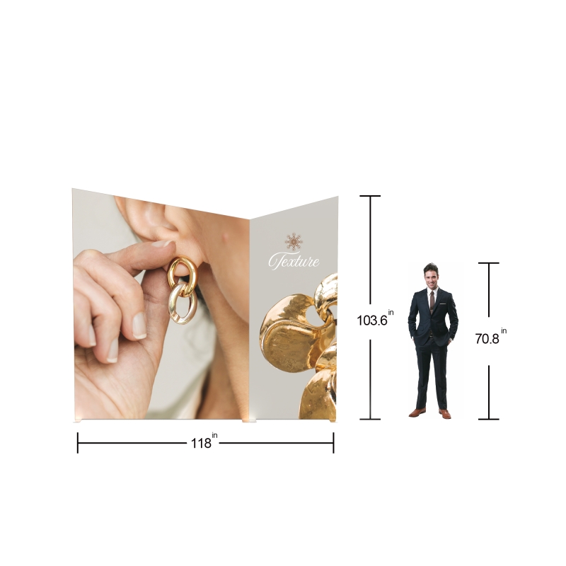 10ft ProFrame SEG Backlit Booth 10.4