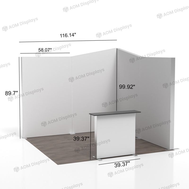 10ft ProFrame SEG Backlit Booth 10.5