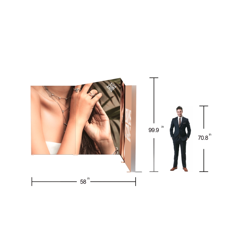 10ft ProFrame SEG Backlit Booth 10.5