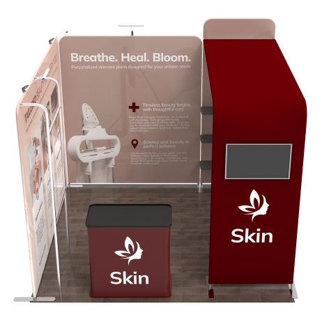 10x10 Modular FlexZip Media Booth 10.1