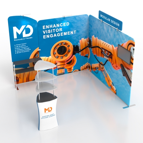 10x10 Modular FlexZip Media Booth 10.2