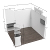 10x10 Modular FlexZip Media Booth 10.2