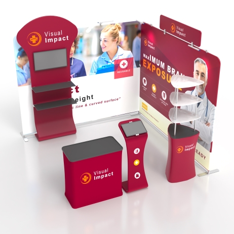 10x10 Modular FlexZip Media Booth 10.3