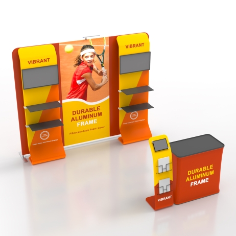 10x10 Modular FlexZip Media Booth 10.5