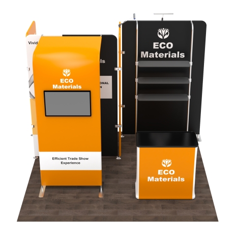 10x10 Modular FlexZip Media Booth 10.7