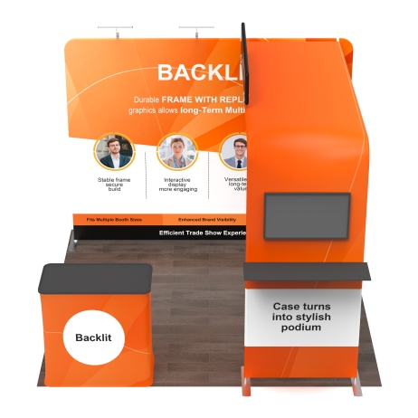 10x10 Modular FlexZip Media Booth 10.10