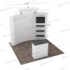 10ft Curved FlexZip Media Booth 10.1