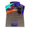 10ft Curved FlexZip Media Booth 10.1