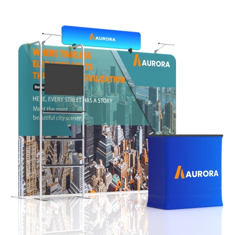 10ft Straight FlexZip Media Booth 10.1