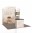 10x10 Straight FlexZip™ Media Trade Show Booth with 2-Tier TV-Mount Shelving image