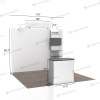 10ft Straight FlexZip Media Booth 10.2