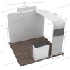 10ft Straight FlexZip Media Booth 10.3