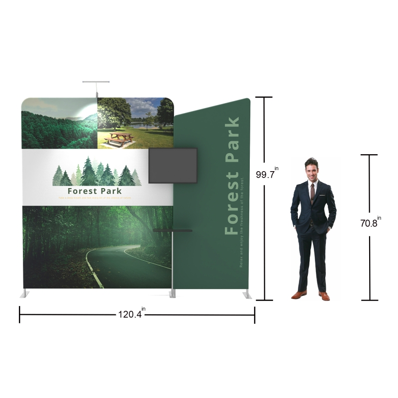 10ft FlexZip Modular Booth 10.7