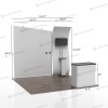 10ft FlexZip Modular Booth 10.8