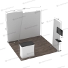10x10 Modular FlexZip Media Booth 10.15