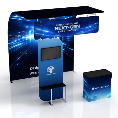 10x10 Modular FlexZip Media Booth 10.16