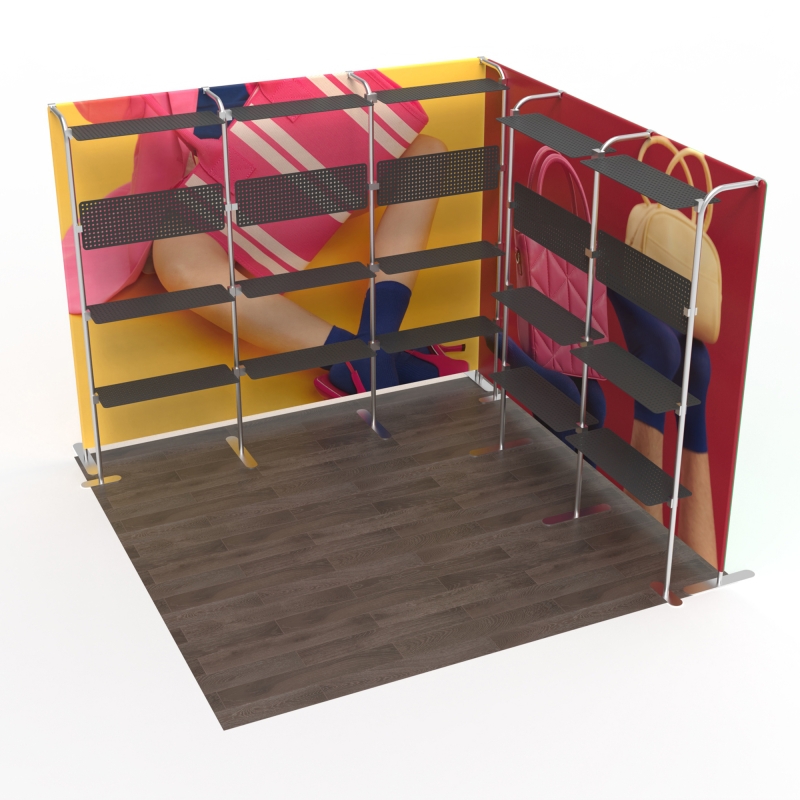 10x10 Corner FlexZip Booth 10.3