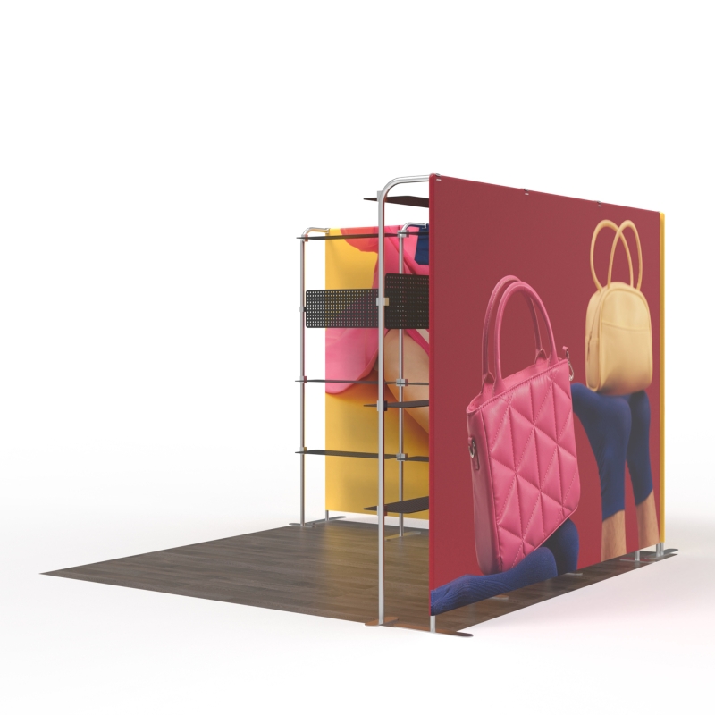 10x10 Corner FlexZip Booth 10.3