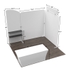 10x10 Corner FlexZip Booth 10.1