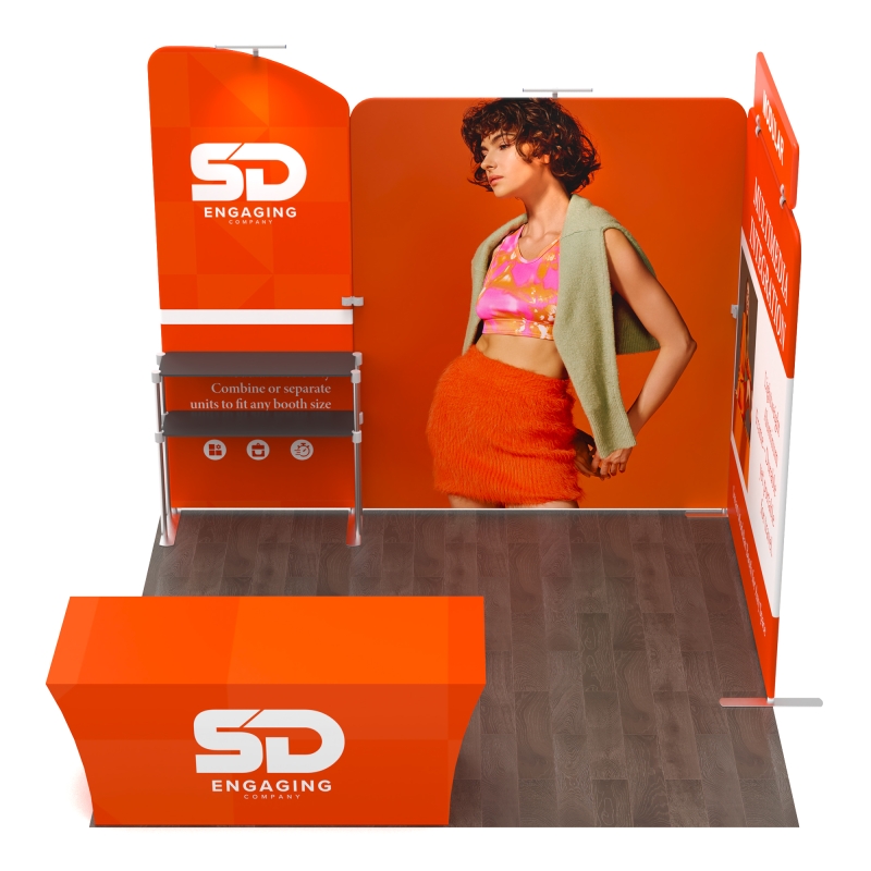 10x10 Corner FlexZip Booth 10.1