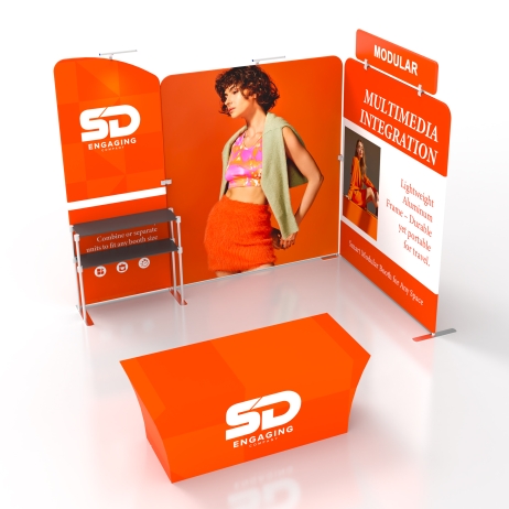 10x10 Corner FlexZip Booth 10.1