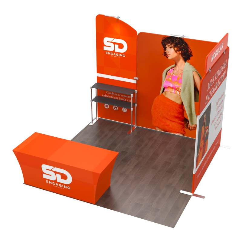 10x10 Corner FlexZip Booth 10.1
