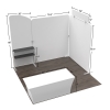 10x10 Corner FlexZip Booth 10.1