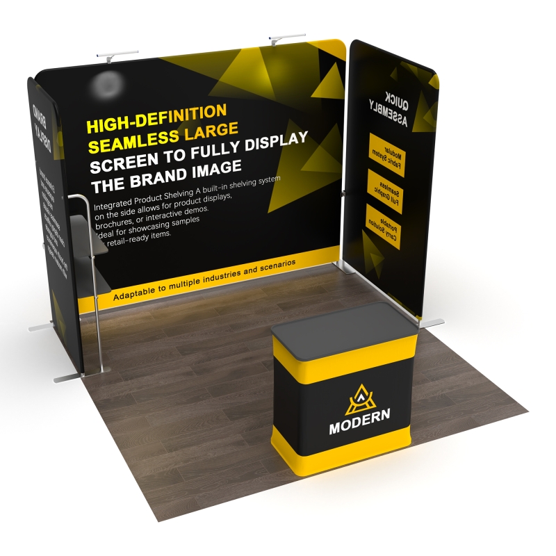 10x10 Corner FlexZip Booth 10.2