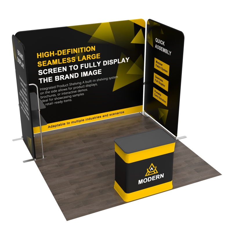 10x10 Corner FlexZip Booth 10.2