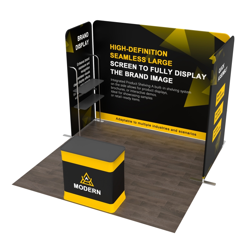 10x10 Corner FlexZip Booth 10.2