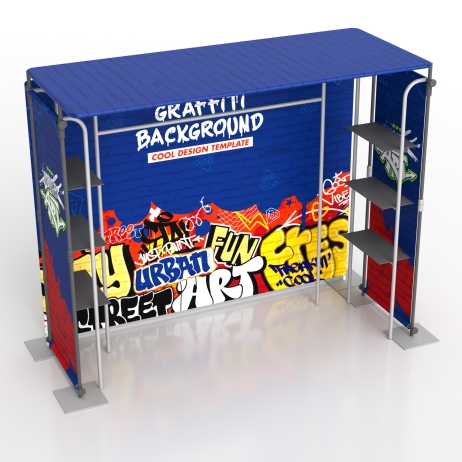 10x10 Inline FlexZip Booth 10.5