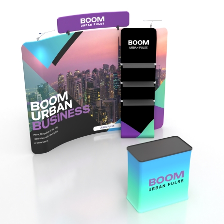 10ft Curved FlexZip Booth 10.2