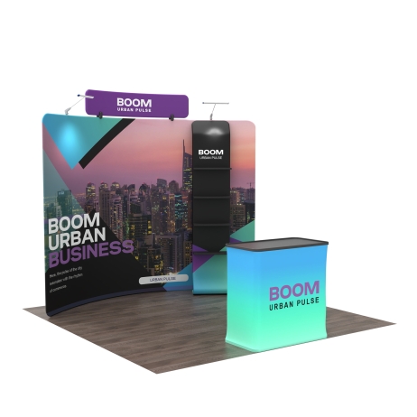 10ft Curved FlexZip Booth 10.2