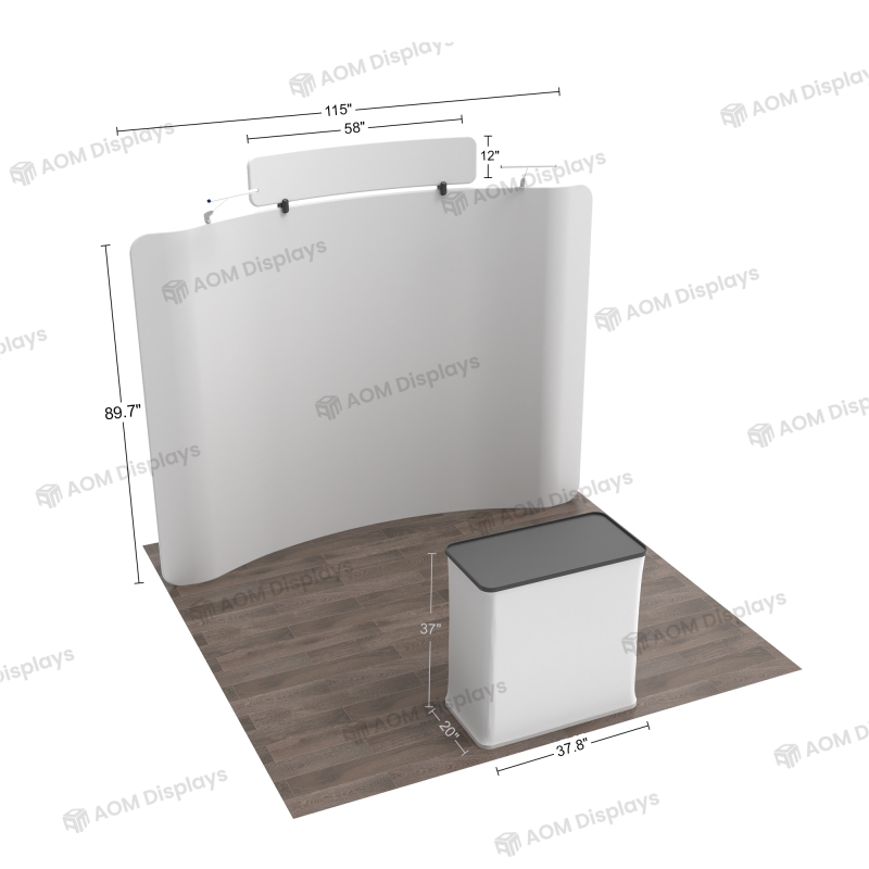 10ft Curved FlexZip Booth 10.3