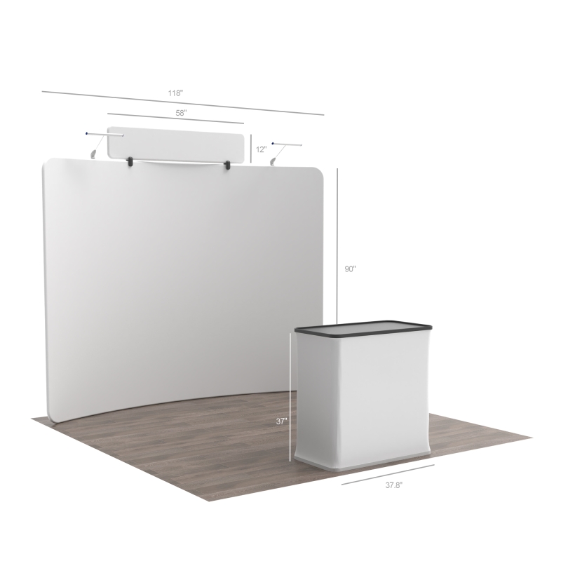 10ft Curved FlexZip Booth 10.3
