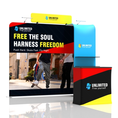 10ft Straight FlexZip Booth 10.1