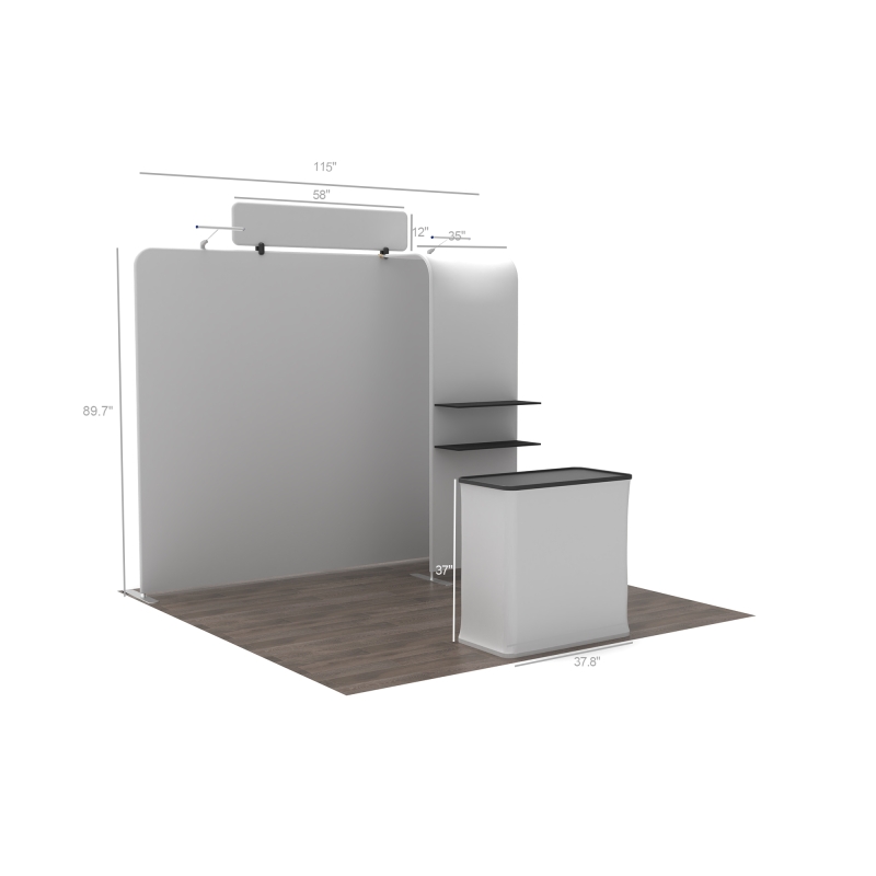 10ft Straight FlexZip Booth 10.1