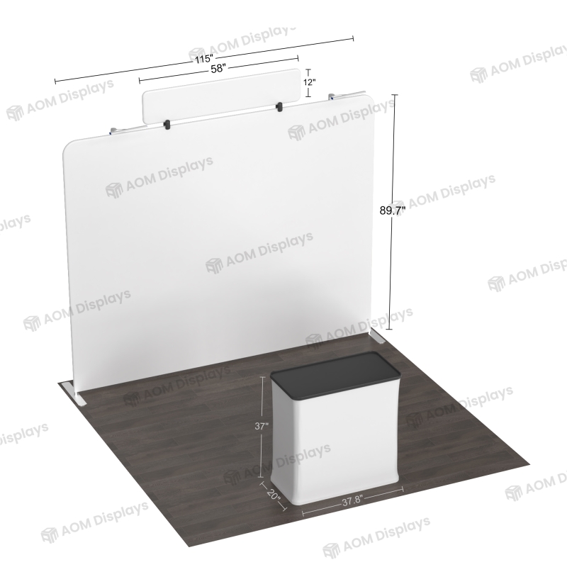 10ft Straight FlexZip Booth 10.3