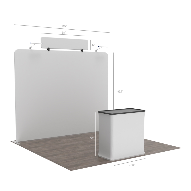 10ft Straight FlexZip Booth 10.3