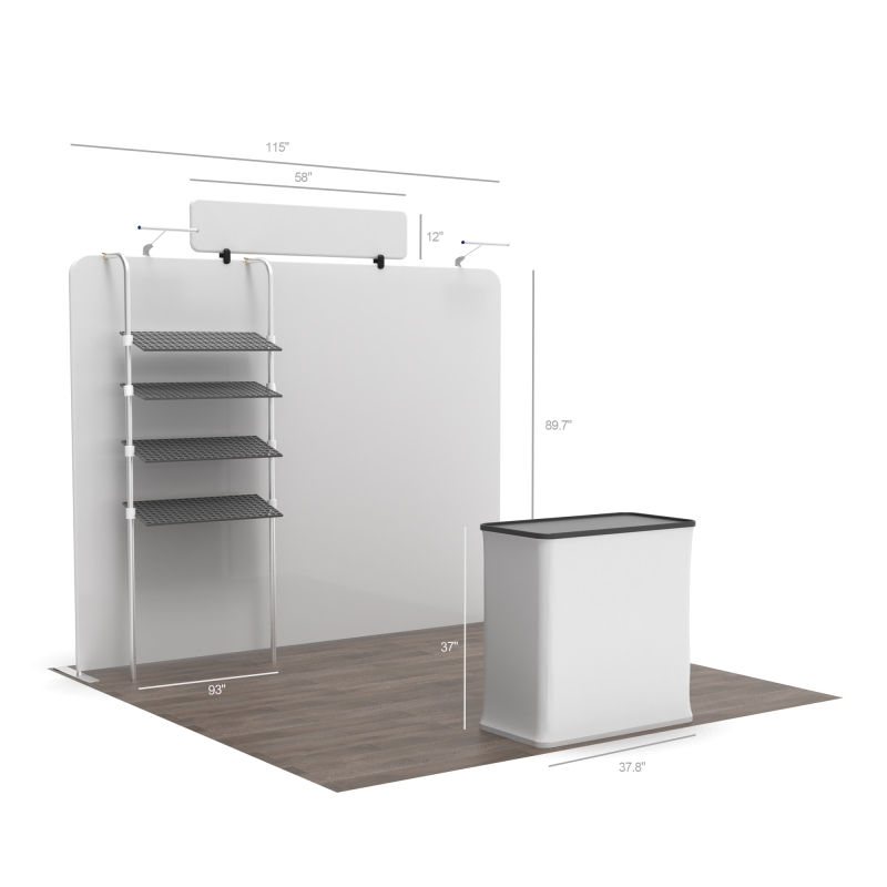 10ft Straight FlexZip Booth 10.4
