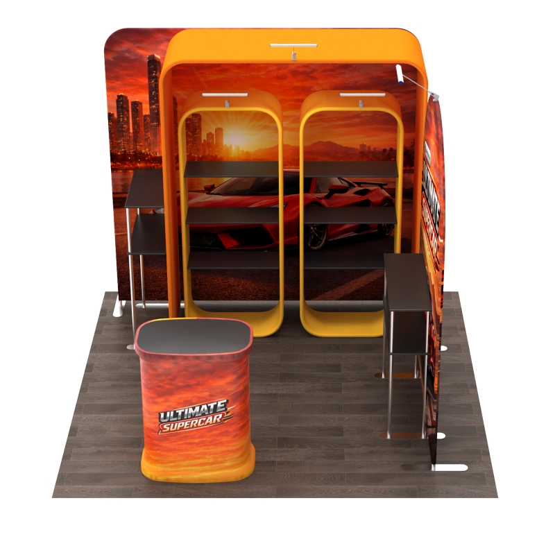 10x10 Corner FlexZip Booth 10.5