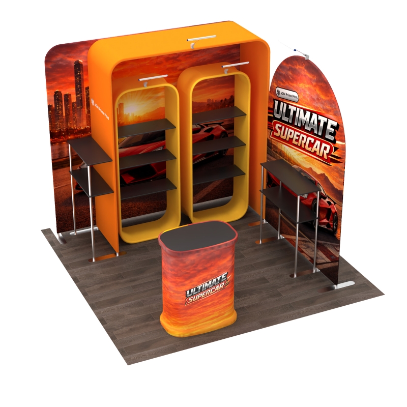 10x10 Corner FlexZip Booth 10.5