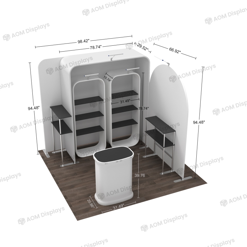 10x10 Corner FlexZip Booth 10.5