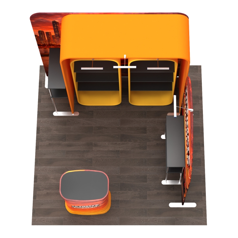 10x10 Corner FlexZip Booth 10.5