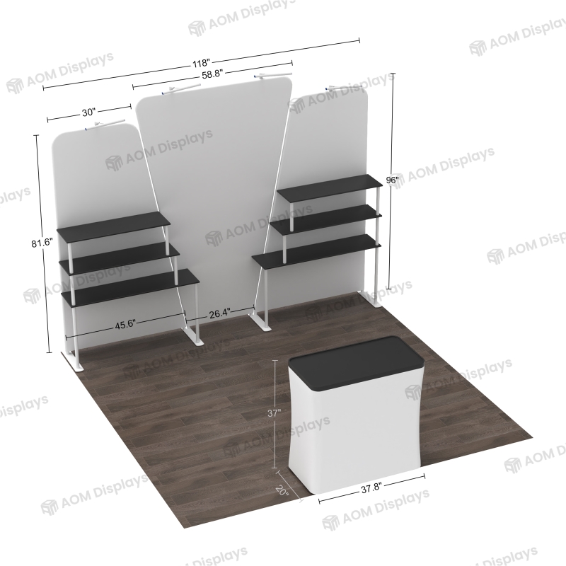 10x10 Inline FlexZip Booth 10.6